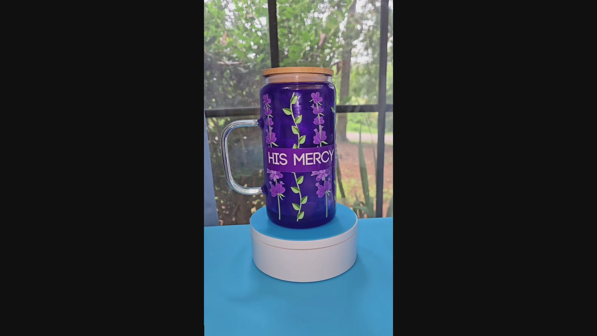 His Mercy Endures Snowglobe Tumbler